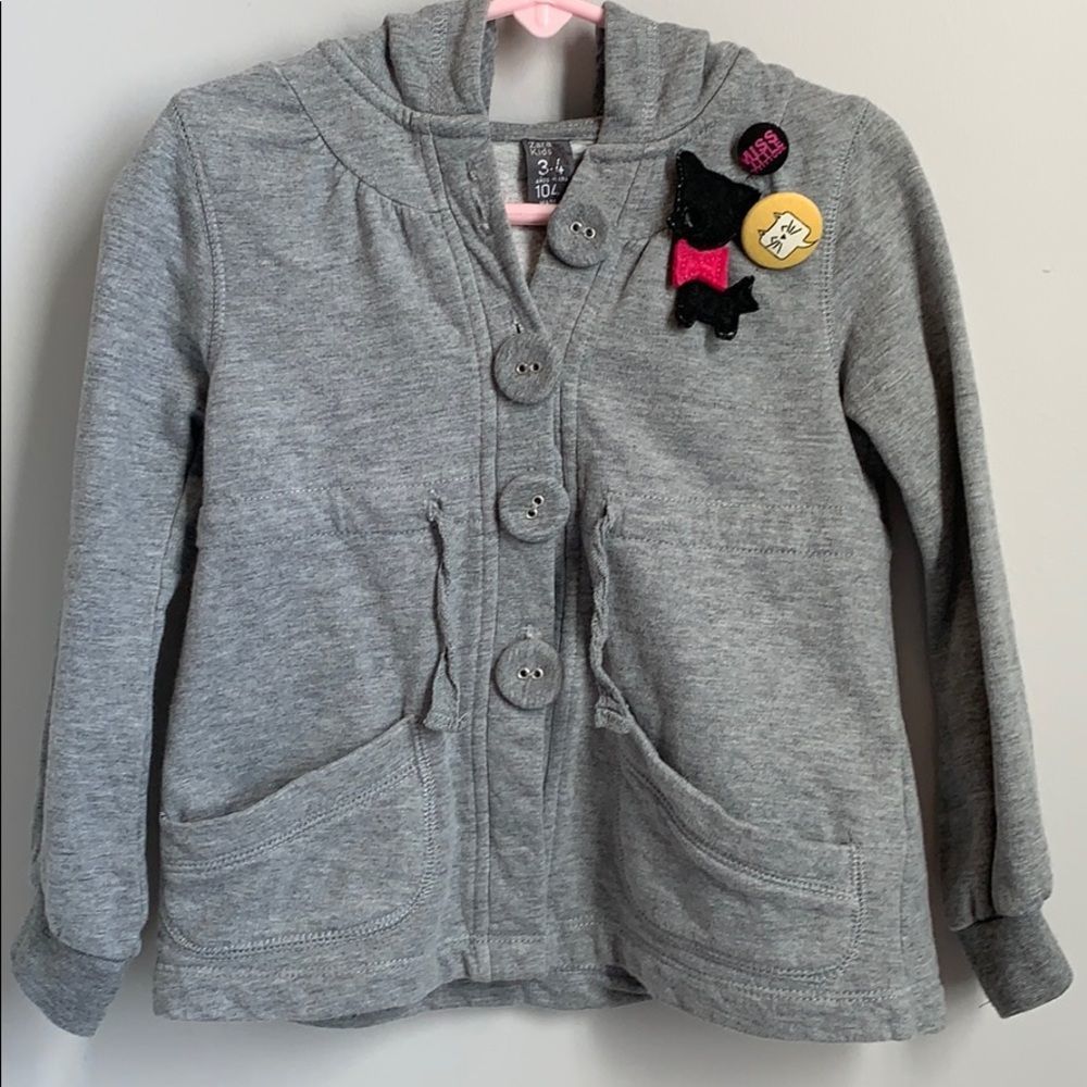 Cute Zara Kids Grey Sweater!!!